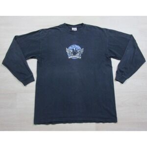 Vintage Y2K Ben & Jerrys T-Shirt Men's (M) Long Sleeve Woody the Cow Logo 2000s
